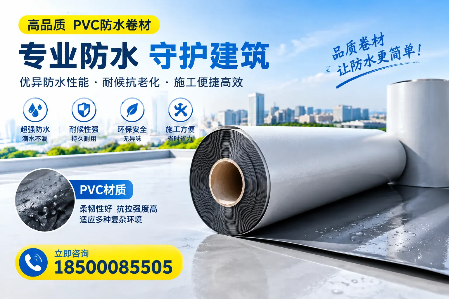 PVC防水卷材的安全性分析,西宁居民需了解的知识